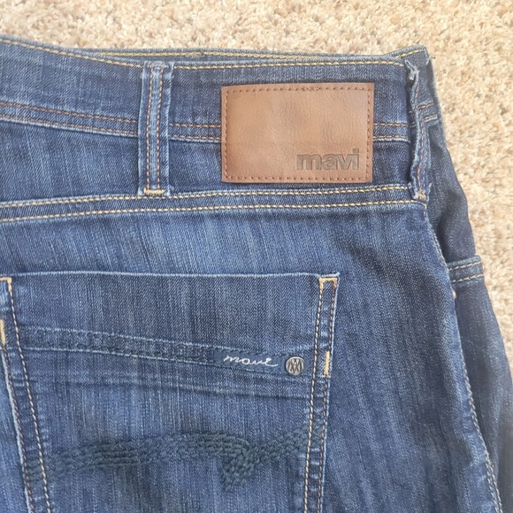 Mavi Zach Jeans Straight Leg Dark Wash Denim Modern Stretch Mens Size 40x32 - Picture 3 of 12